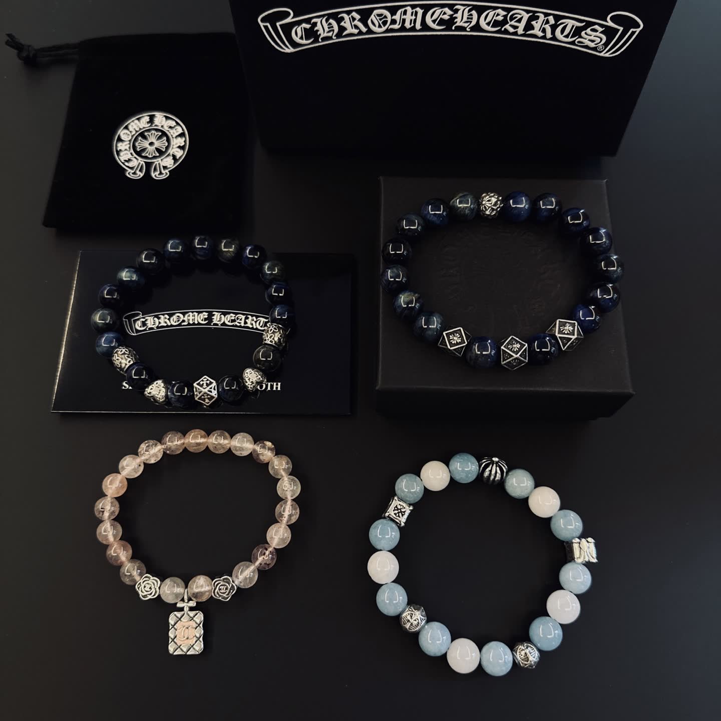 Chrome Hearts Beaded Bracelets Set Chrome Hearts Beaded Bracelets Set